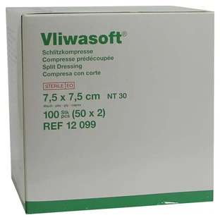 Vliwasoft kompresy szczelinowe 7,5x7,5 cm s 50X2 szt.