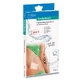 Gesso per doccia 10x20 cm Composito trasparente 3 pz.