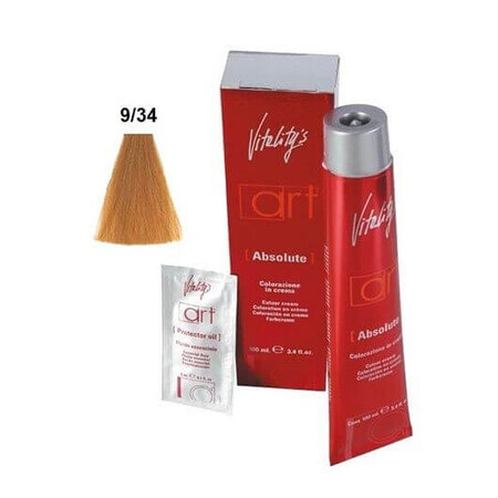 Tintura per capelli permanente Vitality's Art Absolute con ammoniaca 9.34 100ml