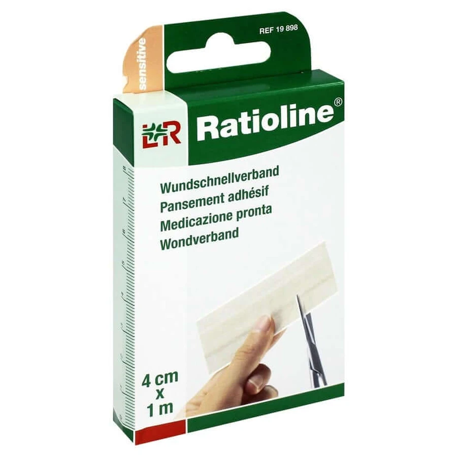 Ratioline Pansament rapid sensibil 4 cm x 1 m 1 buc