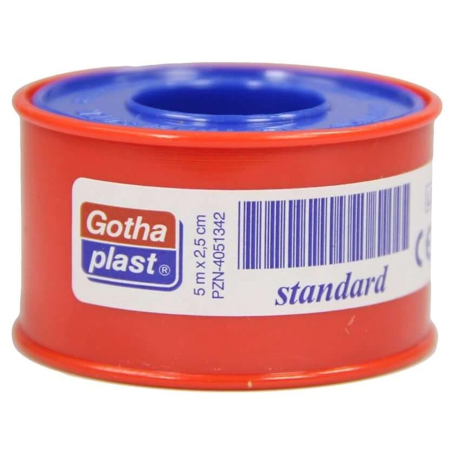 Suport adeziv Gothaplast pentru tencuială. 2,5 cm x 5 m 1 buc
