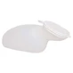 Sticlă de urină pentru femei din plastic cu capac 1 buc