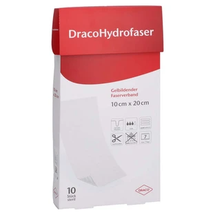 Dracohydrofiber 10x20 Cm Żelowy opatrunek włóknisty 10 szt.