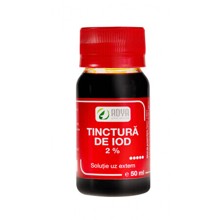 Tinctura de Iod 2% 50ml Adya Green