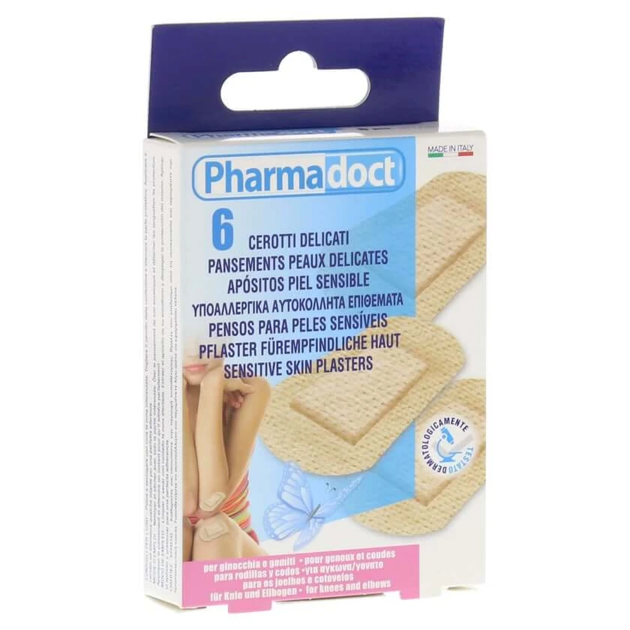 Plasture hipoalergenic 2 dimensiuni pentru genunchi + ulna 6 buc.