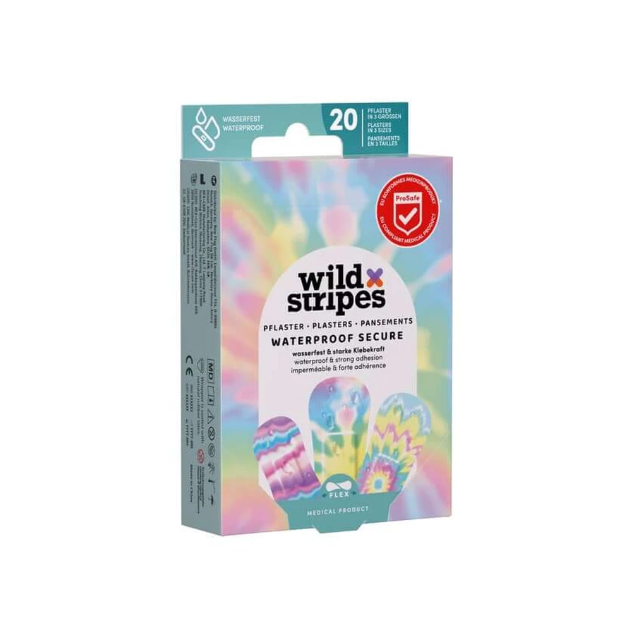 Plaster wodoodporny Wild Stripes - Rainbow Edition 20 szt.: ceny i cechy