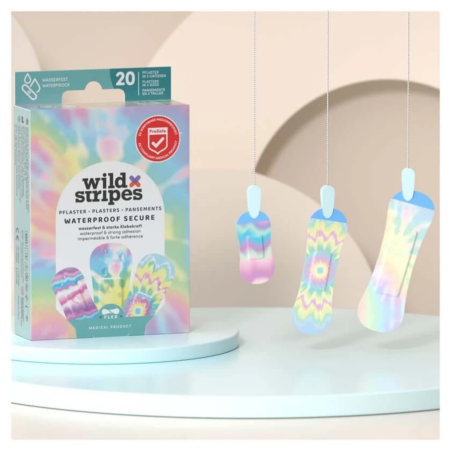 Plaster wodoodporny Wild Stripes - Rainbow Edition 20 szt.: ceny i cechy