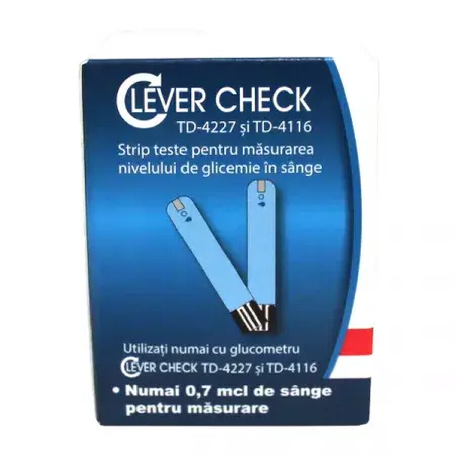 Clever Check Blutzuckertests, 50 Stück, Taidoc