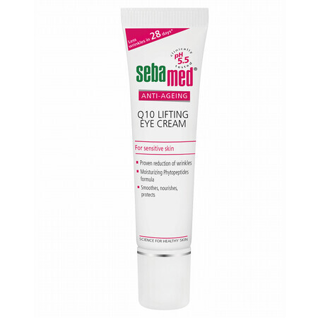 Crema dermatologica per il contorno occhi con Q10 Anti-Ageing, 15 ml, Sebamed