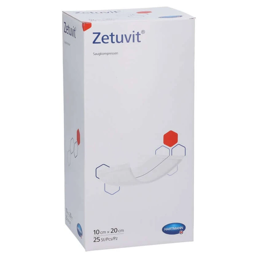 Zetuvit tamponi assorbenti sterili 10x20 cm 25 pz.