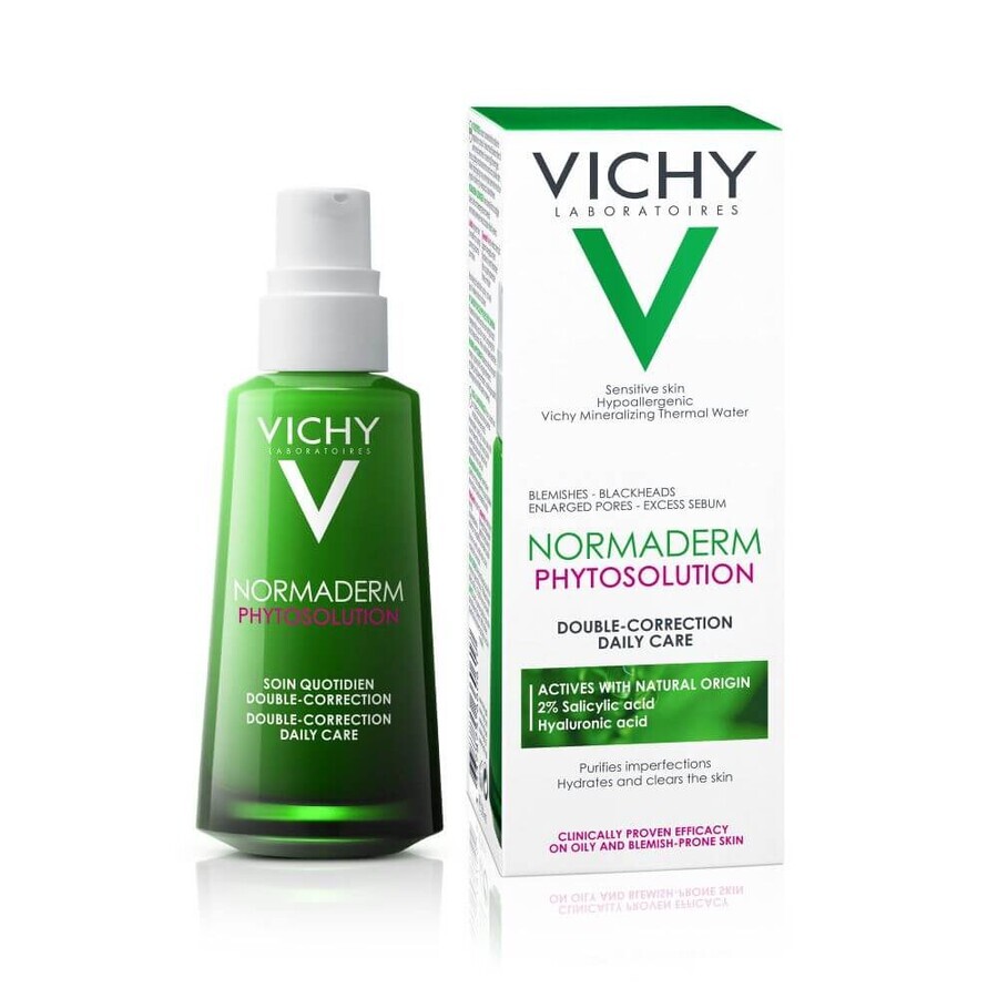 Vichy Normaderm Crème doublement correctrice pour les peaux à tendance acnéique, 50 ml