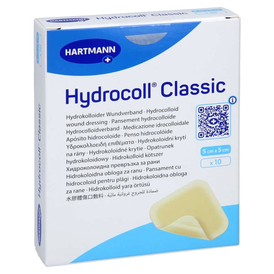 Apósito para heridas Hydrocoll Classic 5x5 Cm 10 uds.