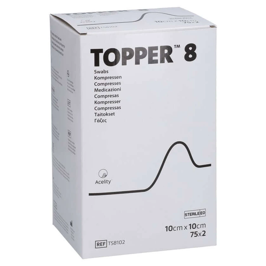 Topper 8 Compr.10x10 cm sterylny 75X2 szt.: ceny i cechy