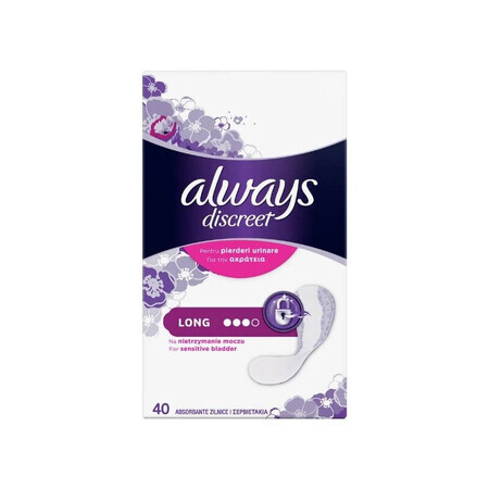 Always Discreet Inlegkruisjes Groot, 40 stuks