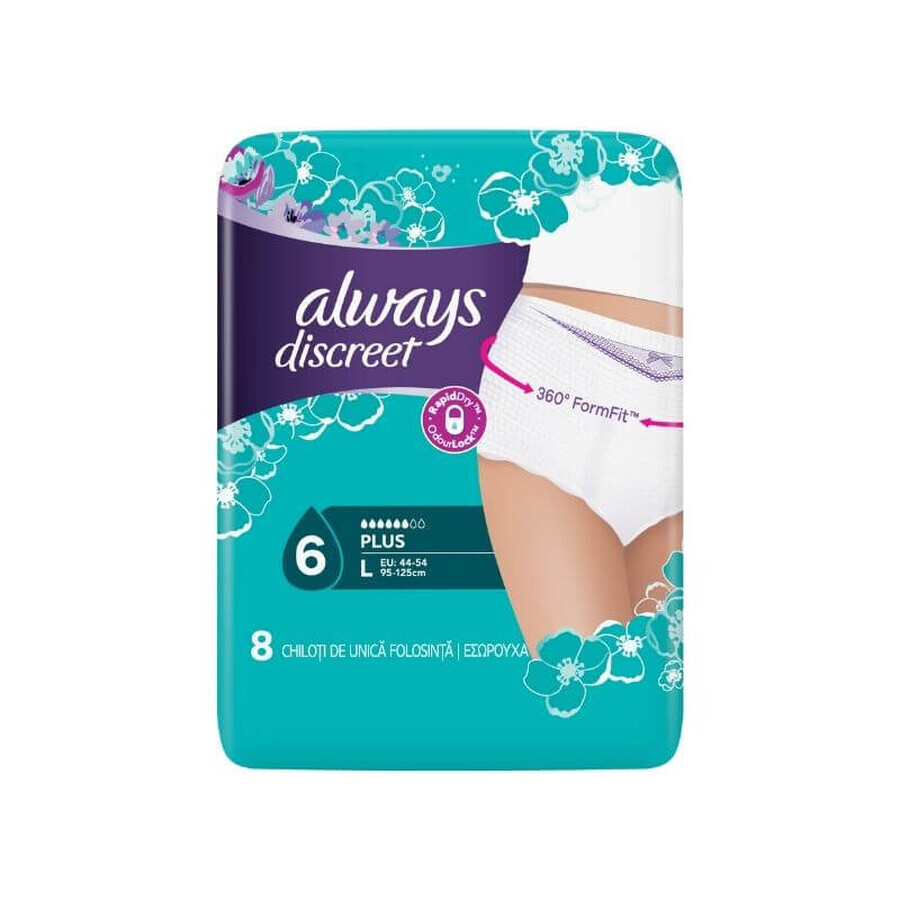 Always Discreet Pants Large, 8 Stück