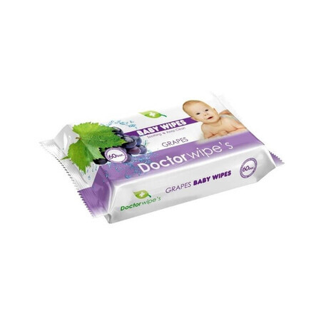 Servetele umede GRAPES FC x  60 buc, Dr. Wipes