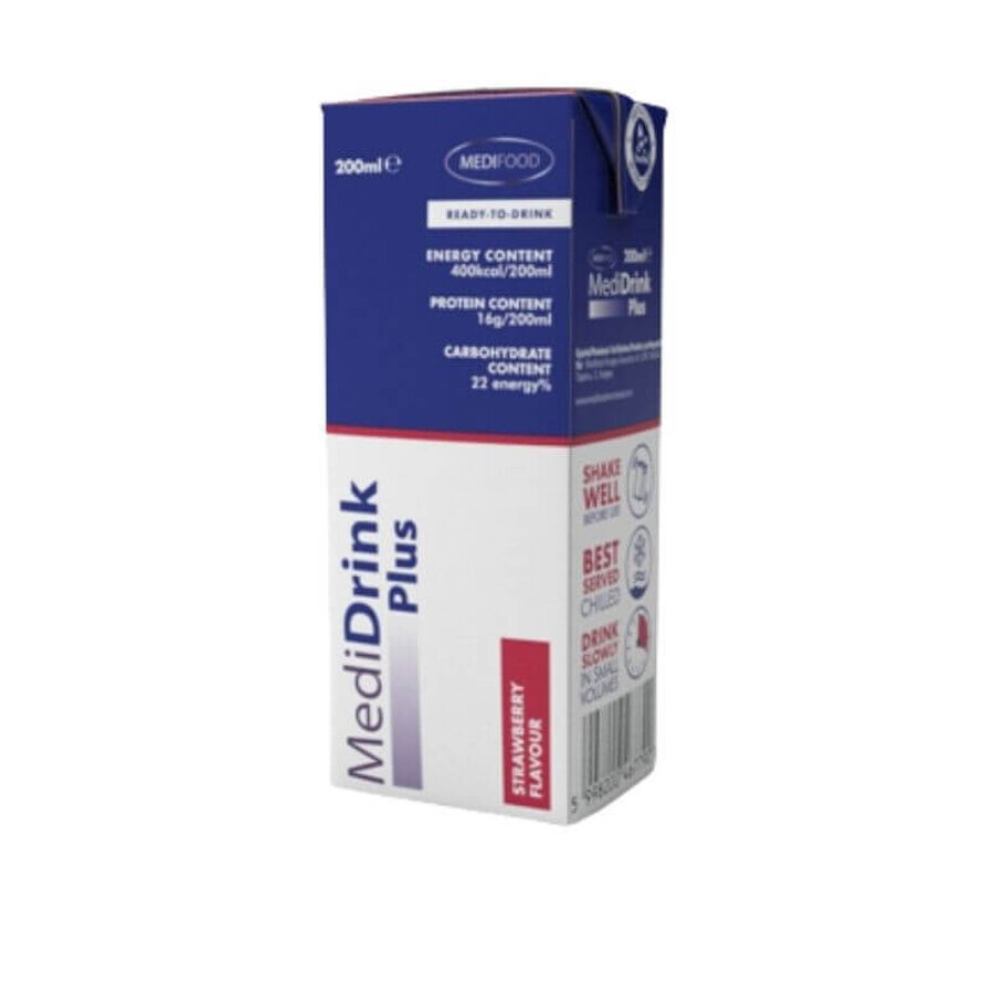 Medidrink Plus capsuni x 200ml