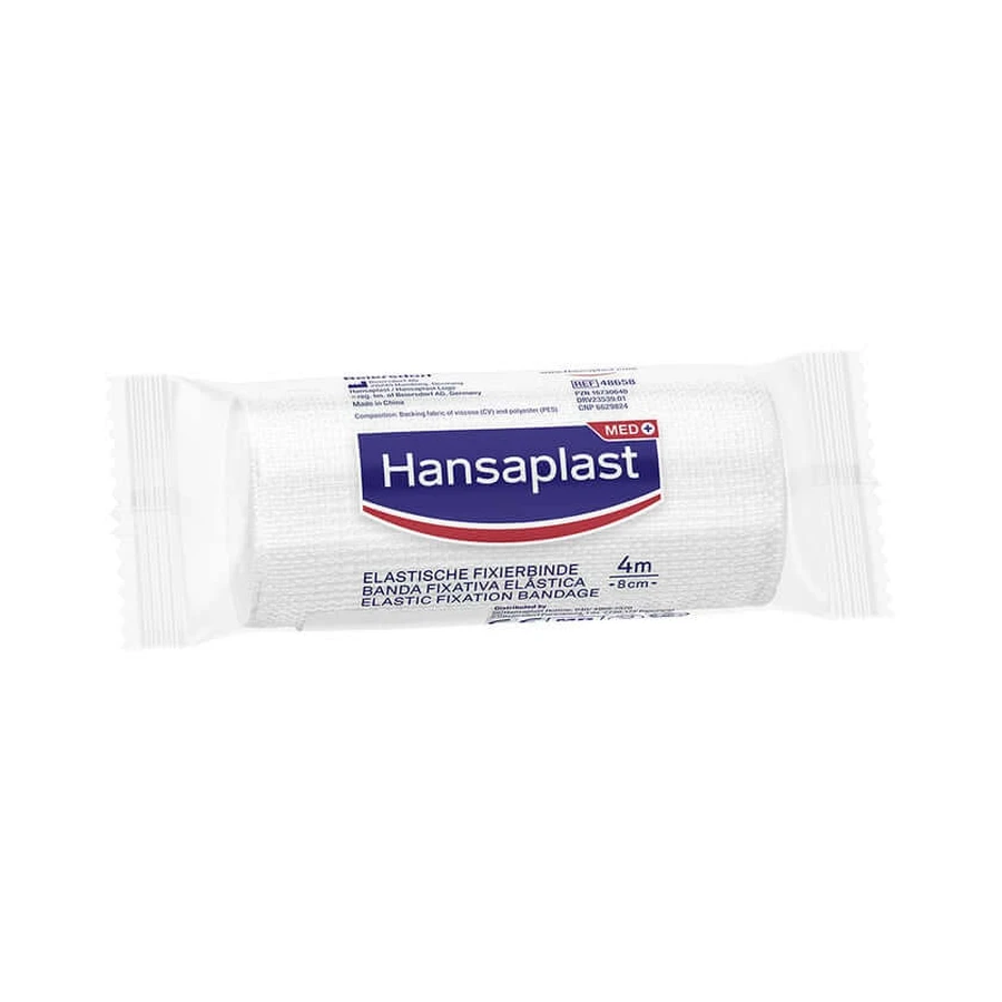 Hansaplast bande de fixation élastique crêpée 8 1 pc