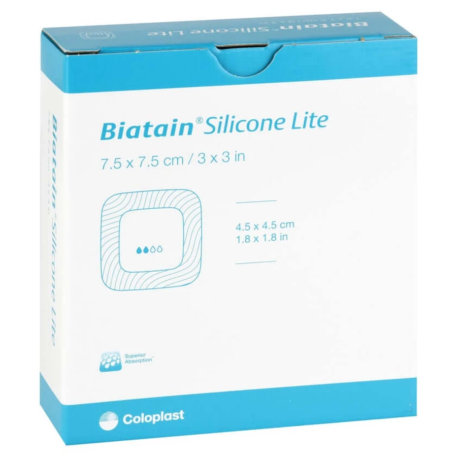 Biatain Silicon Lite pansament spumă 7,5x 10 buc.
