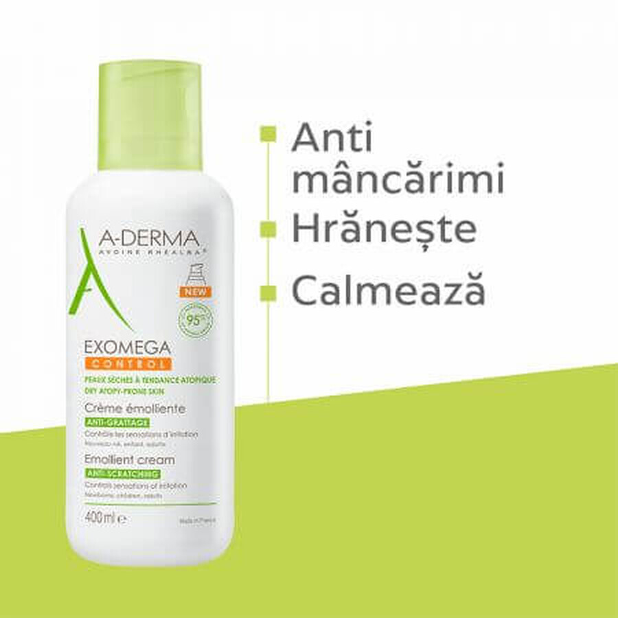 A-Derma Exomega Control - Crema Emolliente, 400ml