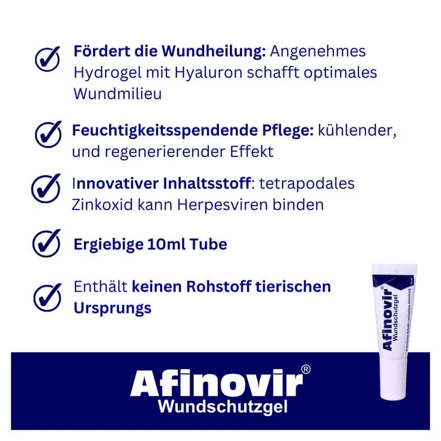 Afinovir gel de protection des plaies 10 ml