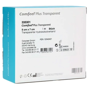Comfeel Plus Transparent Hydrocolloidver 50 pcs.