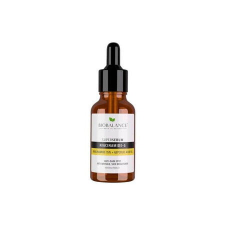 Super Sérum Niacinamide-G + Acide Glycolique x 30ml, Bio Balance