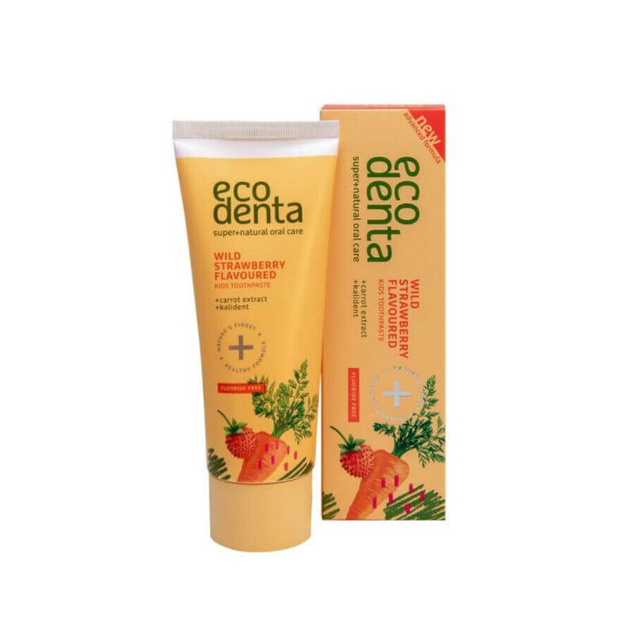 Dentífrico infantil con fresa y zanahoria x 75ml, Ecodenta