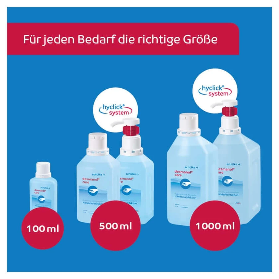 Desmanol care Hyclick handdesinfectans op alcoholbasis 1000 ml