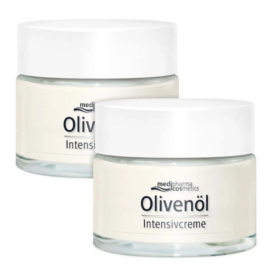 Crème intensive à l'huile d'olive en double emballage 2X50 ml