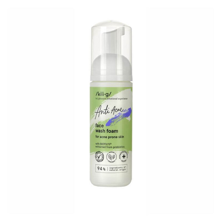 Gesichtsreinigungsschaum x150 ml, Kilig Anti Acne