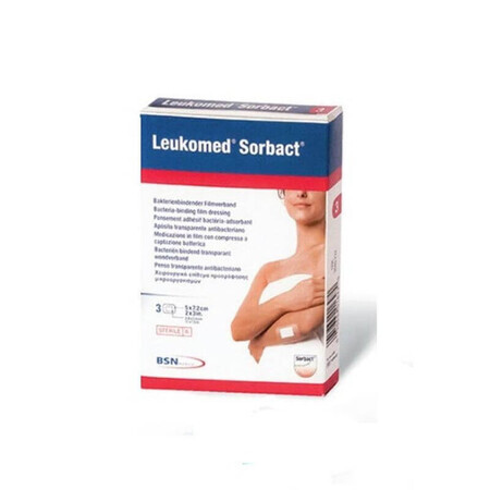 Plâtre Leukomed Sorbact stérile 5cmX7,2cm