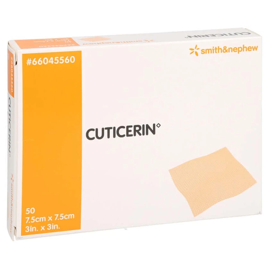Cuticerin 7,5x7,5 cm gaze avec pommade 50 pcs.