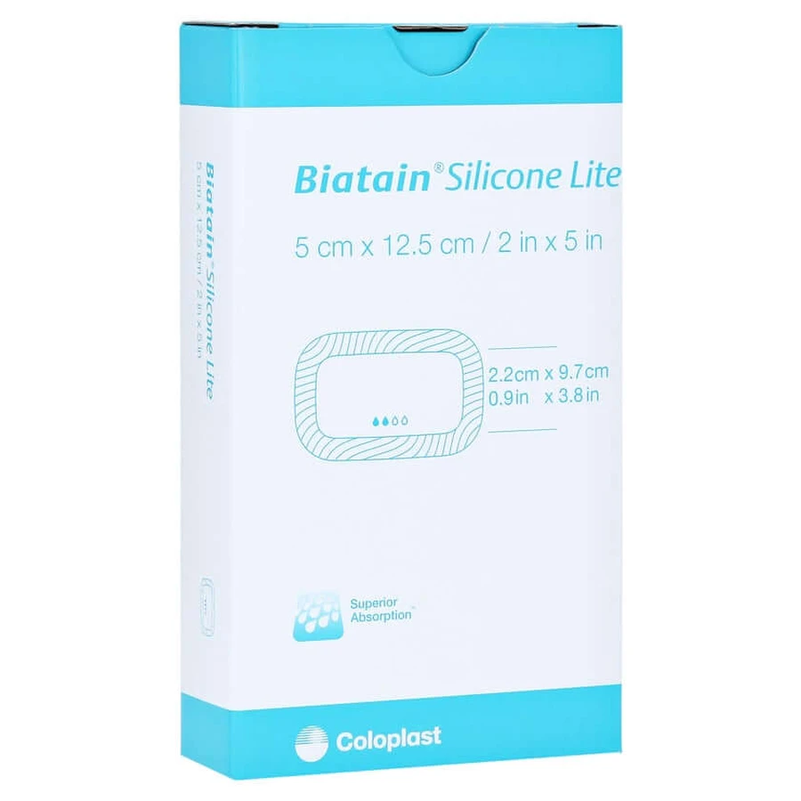 Medicazione in schiuma Biatain Silicone Lite 5x12 5 pz.