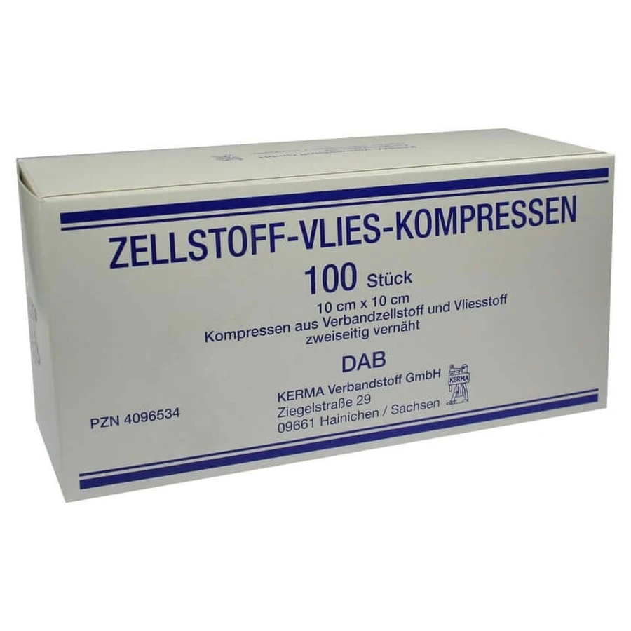 Kompresy z włókniny celulozowej niesterylne 10x1 100 szt.: ceny i cechy