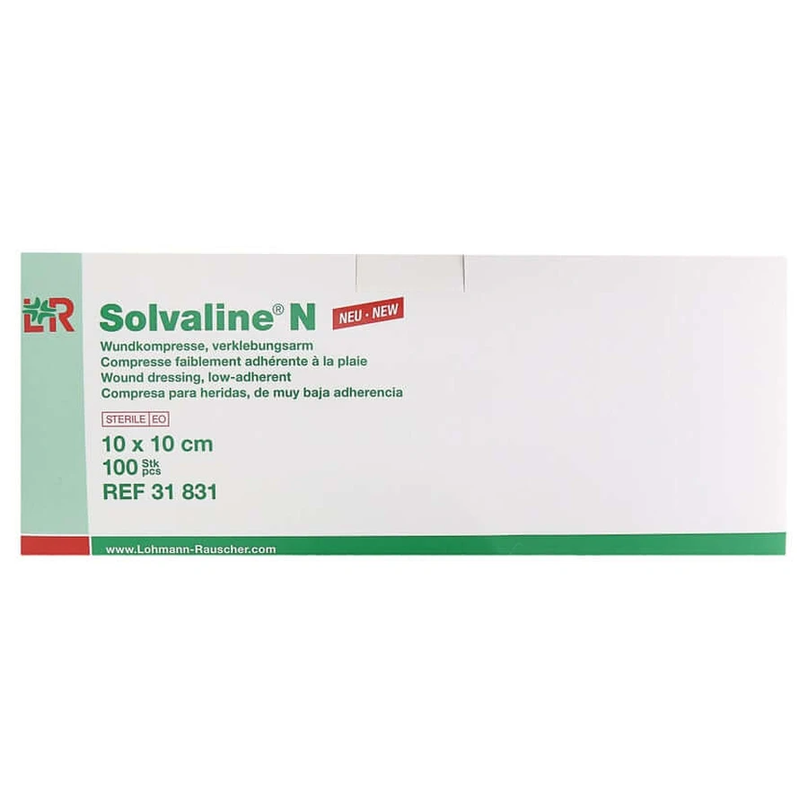 Comprese Solvaline N 10x10 cm sterile 100 buc.