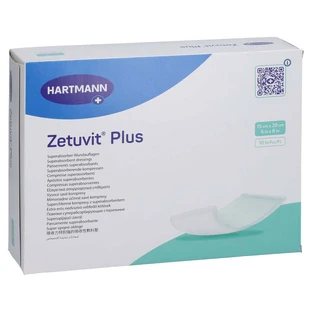 Zetuvit Plus extra sterk absorberend kompres steriel 15x20 cm 10 st.