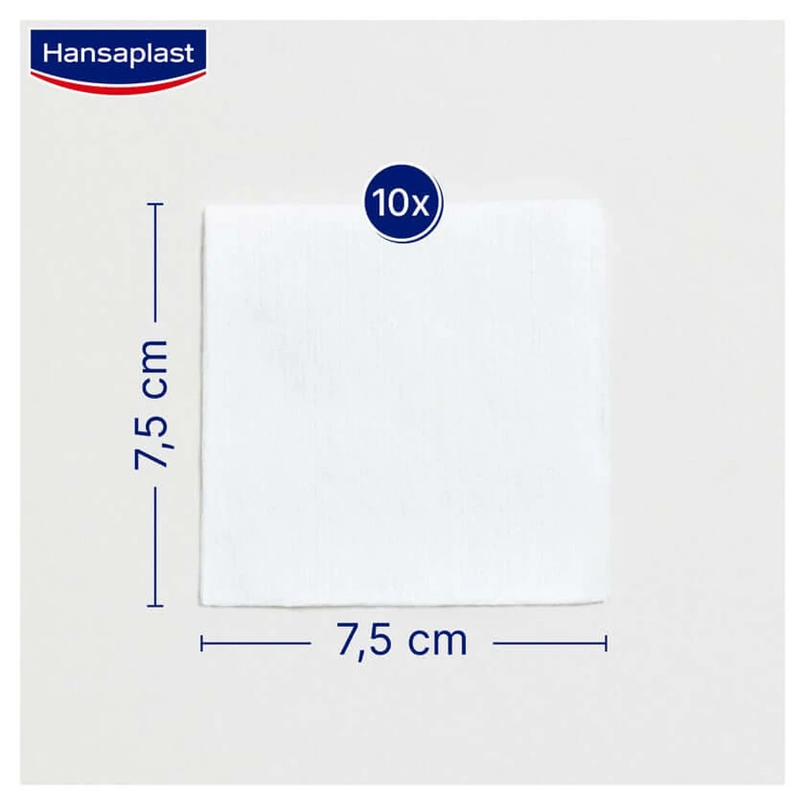 Hansaplast Soft Kompressen Steril 7.5x7.5cm 5X2 St