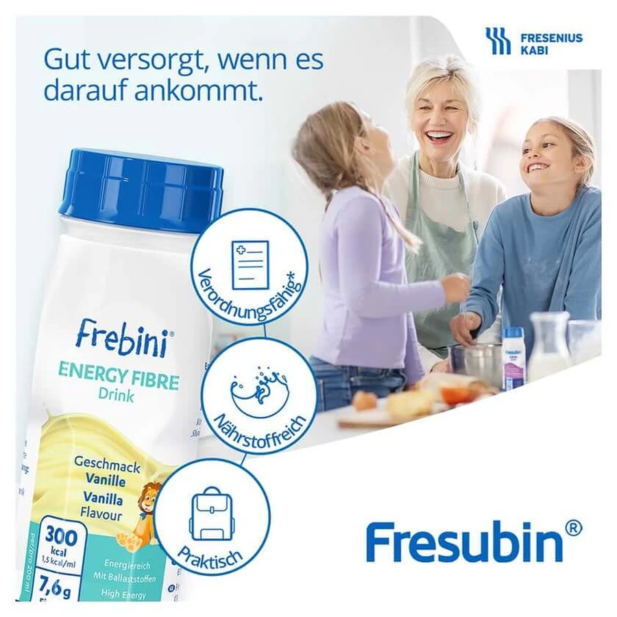 Frebini Energy Fibre Drinking Food Ciocolată 6X4X200 ml