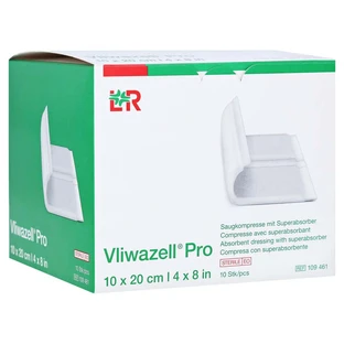 Vliwazell Pro Superabsorb.compress.sterile 1 10 pcs.