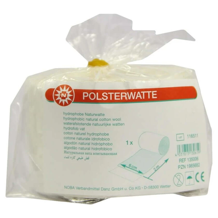 Rembourrage en coton roulé 6 cmx2 m 1 pc