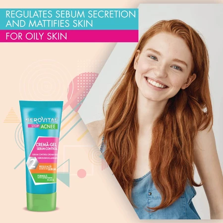 Gerovital Gel Creme Talgkontrolle, 50 ml, Farmec