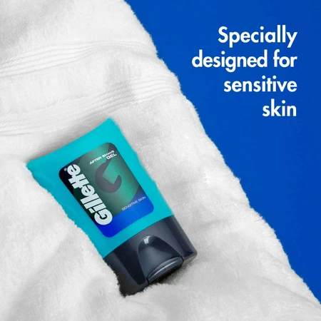 Gillette Gel, 8 x 75 ml - dopobarba lenitivo, Procter & Gamble