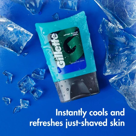 Gillette Gel, 8 x 75 ml - dopobarba lenitivo, Procter & Gamble