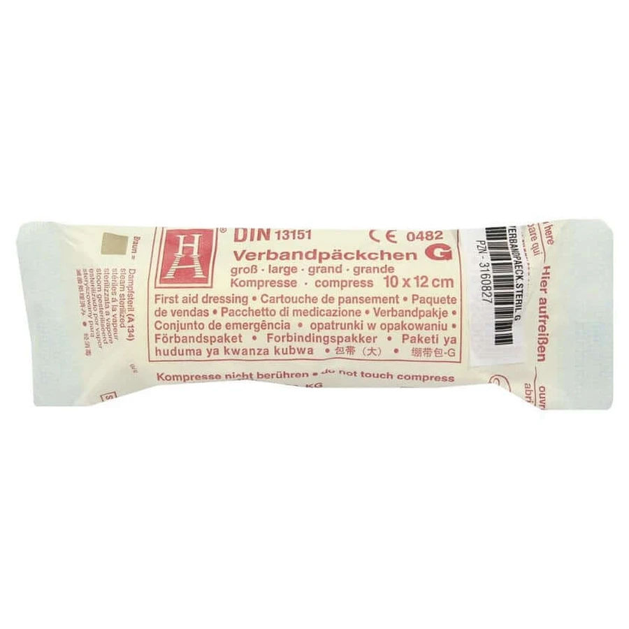 Confezione di medicazione 10x12 cm G sterile 1 pz.