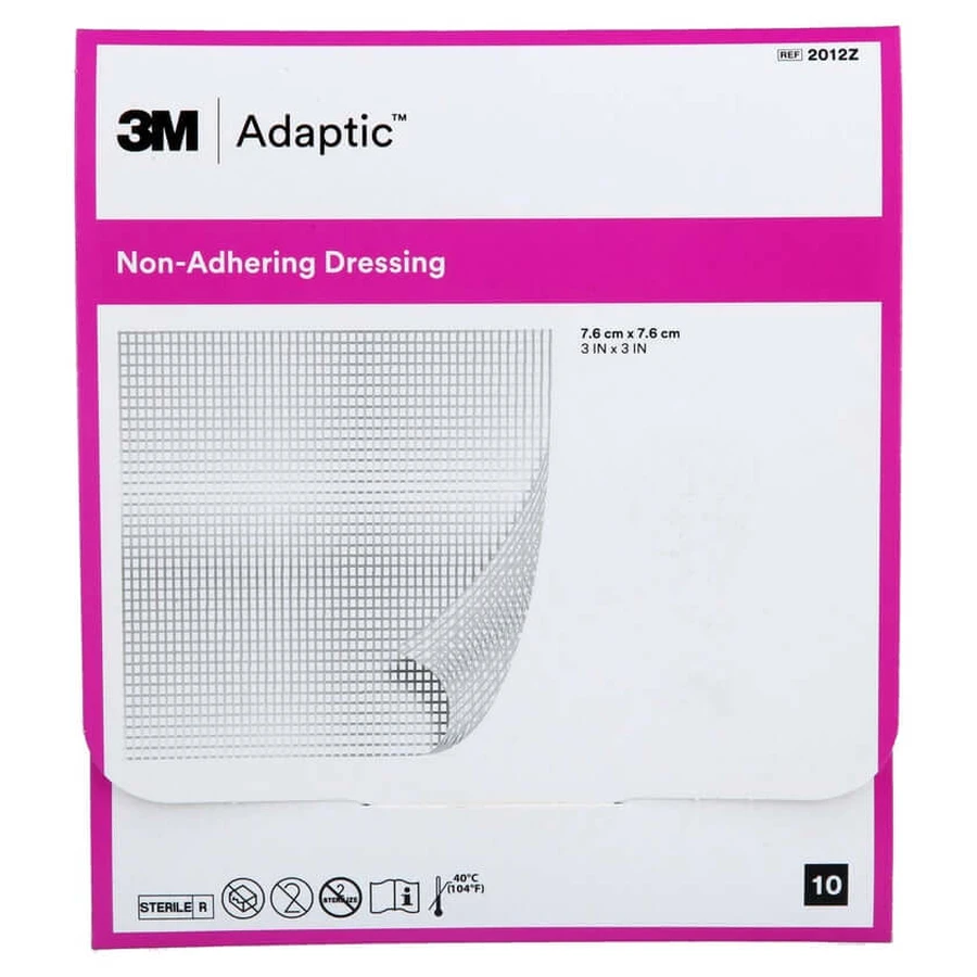 Pansament umed Adaptic 7.6x7.6 cm 2 10 buc.
