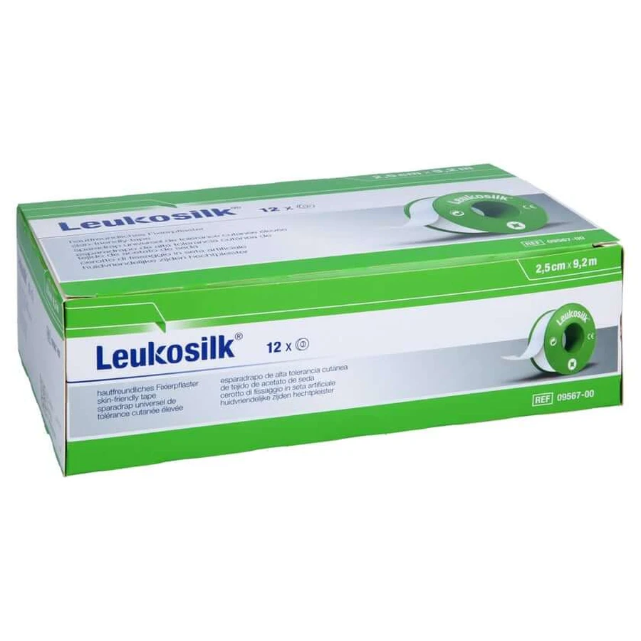 Leukosilk 2,5 cmx9,2 m 12 szt.: ceny i cechy