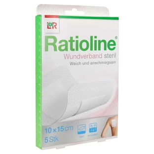 Pansement Ratioline 15x10 cm stérile 5 pcs.