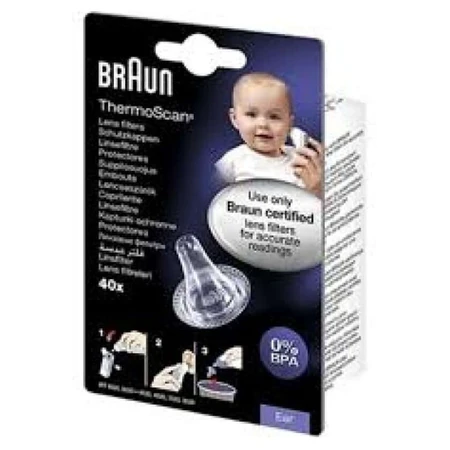 Cappucci protettivi monouso Braun per ThermoScan 40 pz.