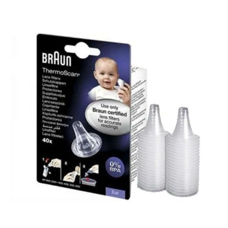 Cappucci protettivi monouso Braun per ThermoScan 40 pz.